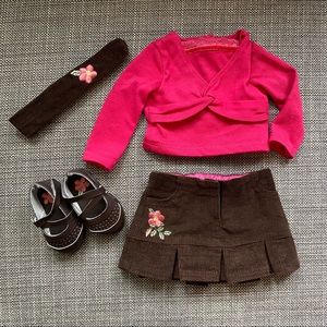 Maplelea Wild rose outfit, fits American Girl and other dolls